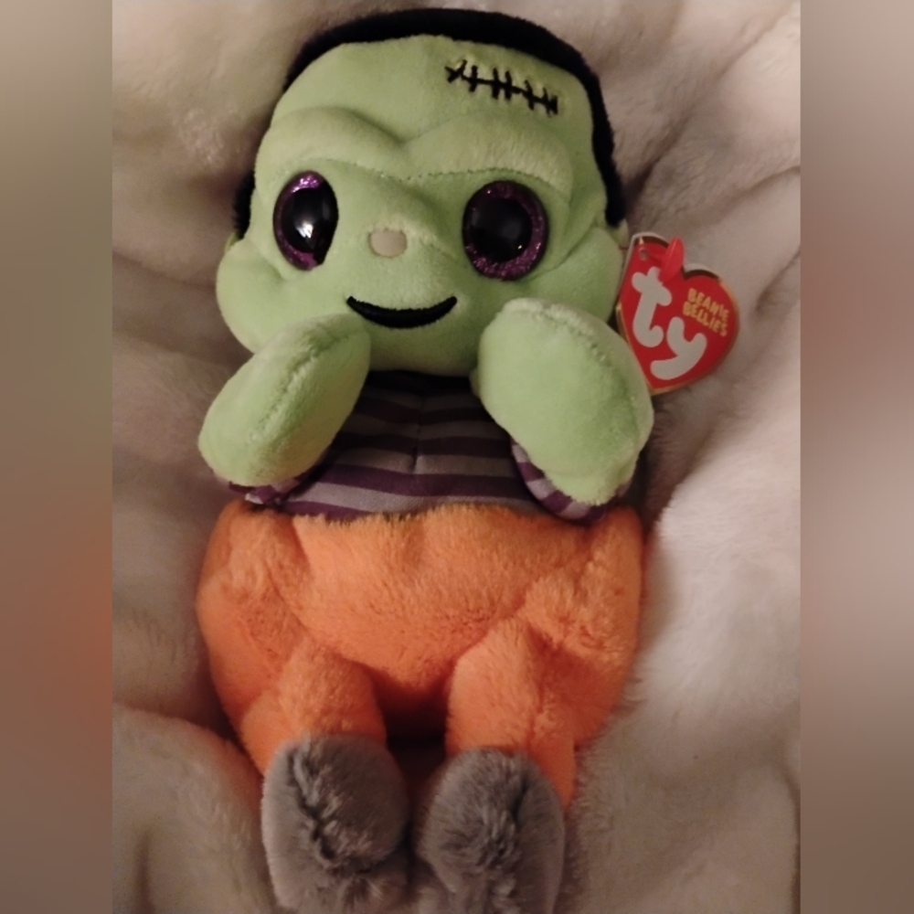 Ty Beanie Baby Bellies - VICTOR the Halloween Frankenstein Monster 6"
